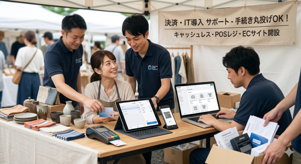 イベントのレジ・キャッシュレス・オンラインショップサポート